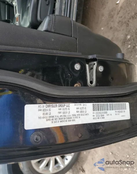 2012 Chrysler 300 Limited из США, поврежденный, VIN 2C3CCACG1CH126956